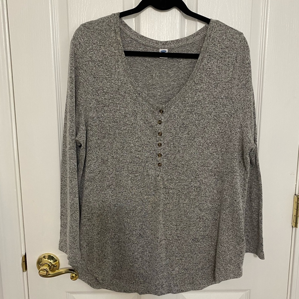 Old Navy Long-Sleeve Lounge Tunic - Grey